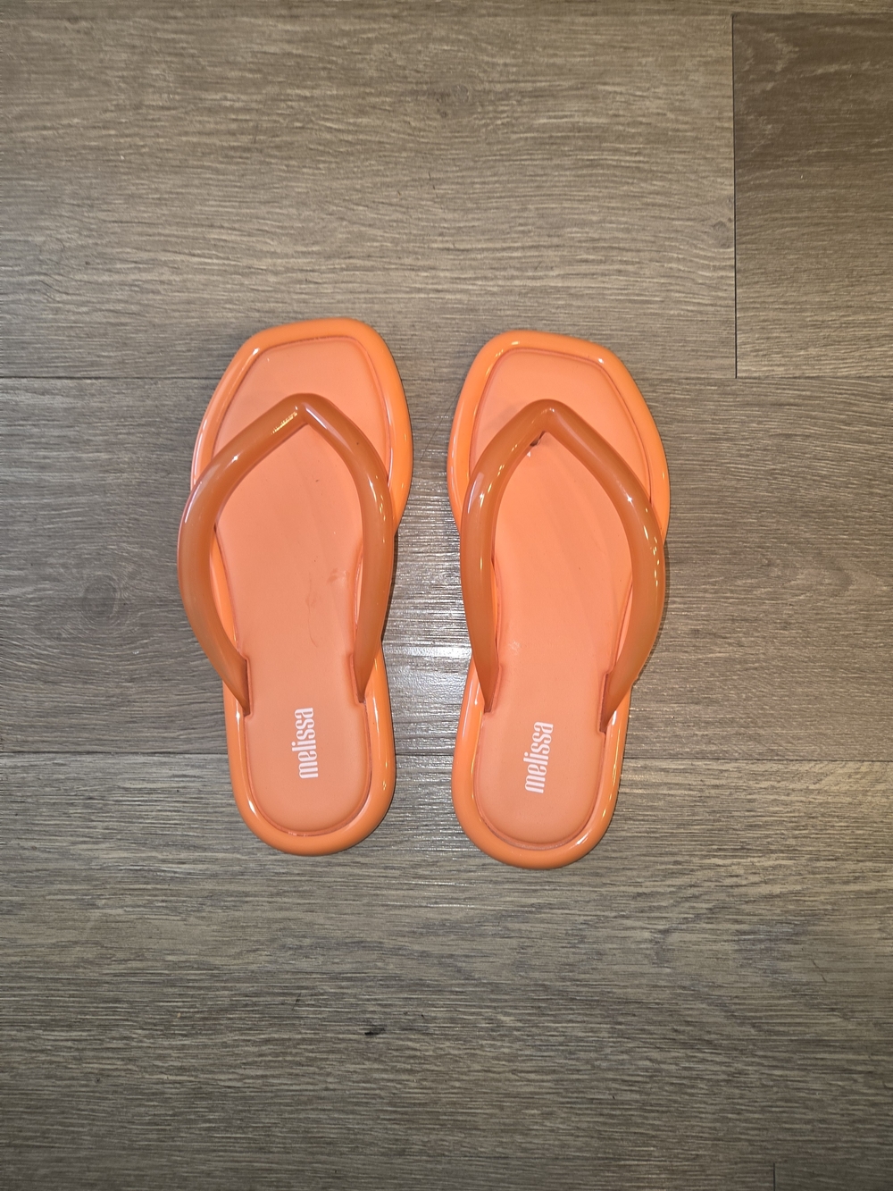 Melissa Airbubble Flip Flop Sandals Orange